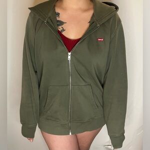 Levi's Classic Olive Hoodie for Women